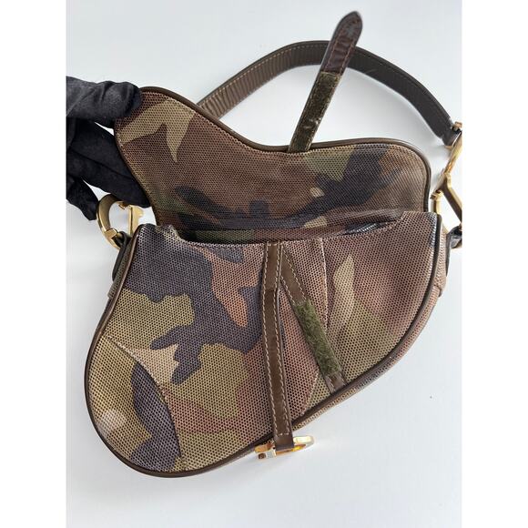 Dior Extremely rare small size camouflage saddle bag - Picture 6 of 11